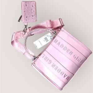 Madden Girl Barbie Pink Crossbody Bag with Coin Pouch
